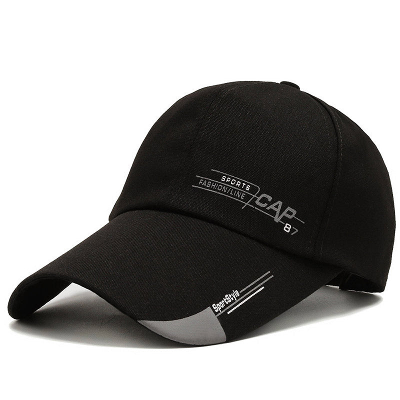 Wholesale Spring and Autumn Hat Men's Long Brim Korean Baseball CAP Outdoor Men's Fishing CAP Sunshade Sunscreen